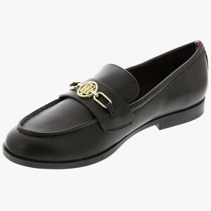 Womens New Tommy Hilfiger Izina Casual Ornamented Loafers Black